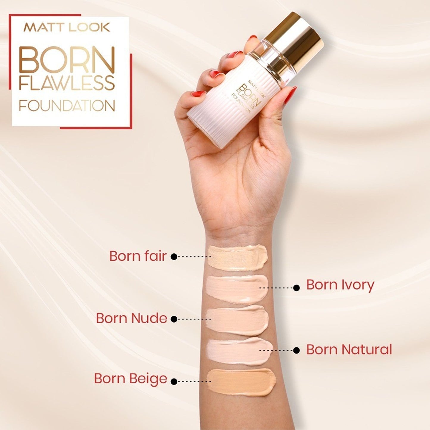 Matt Look Born Flawless Weightless Foundation - Born Ivory - Distacart
