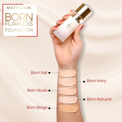 Matt Look Born Flawless Weightless Foundation - Born Ivory - Distacart