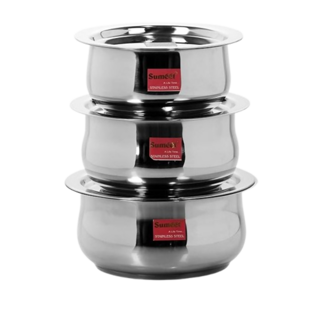Sumeet Stainless Steel Cookware Set With Lid - Dista