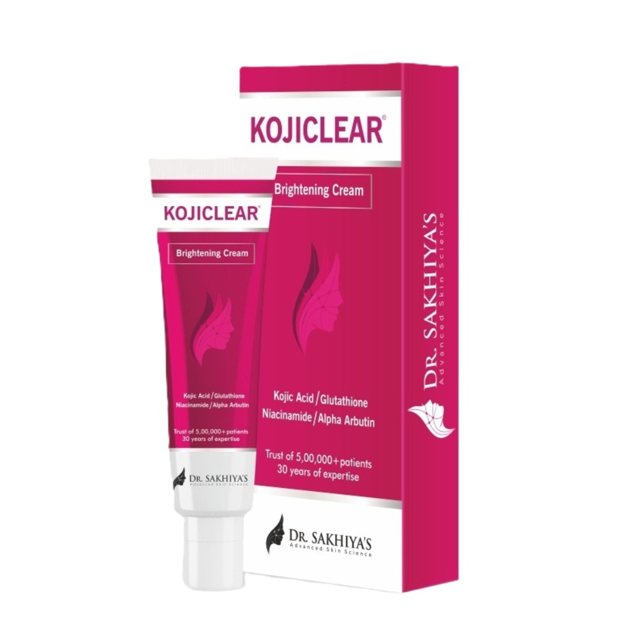 Dr.Sakhiya Kojiclear Whitening Brightening Tan Removal Face Cream with Kojic Acid Glutathione