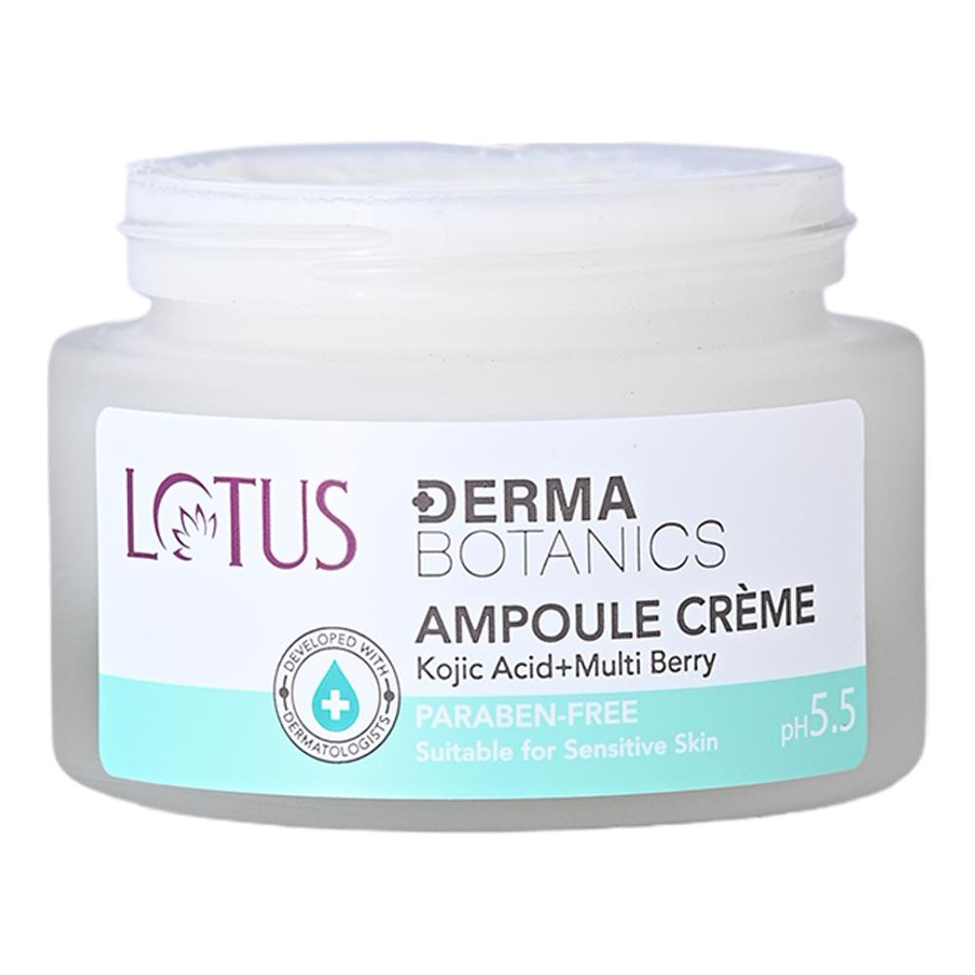 Lotus DermaBotanics Kojic Acid + Multi Berry Ampoule Crème, pH5.5, For Sensitive Skin additional image 9