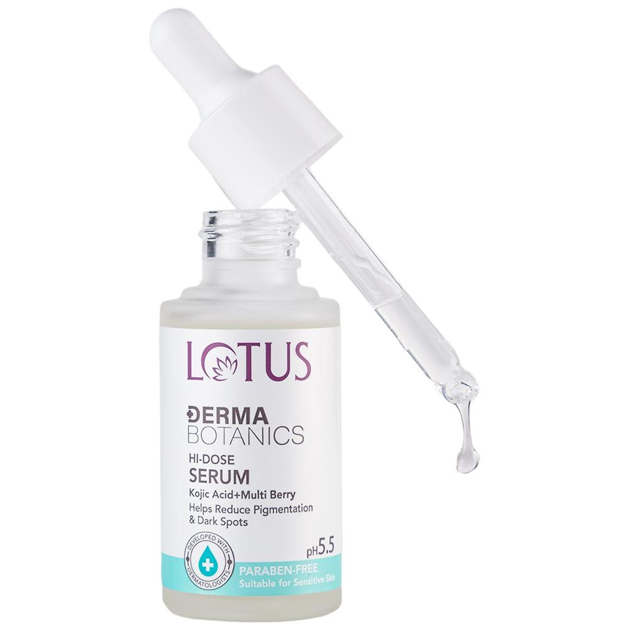 Lotus Herbals Derma Botanics Hi-Dose Serum Kojic Acid + Multi Berry, PH5.5 For Sensitive Skin additional image 9