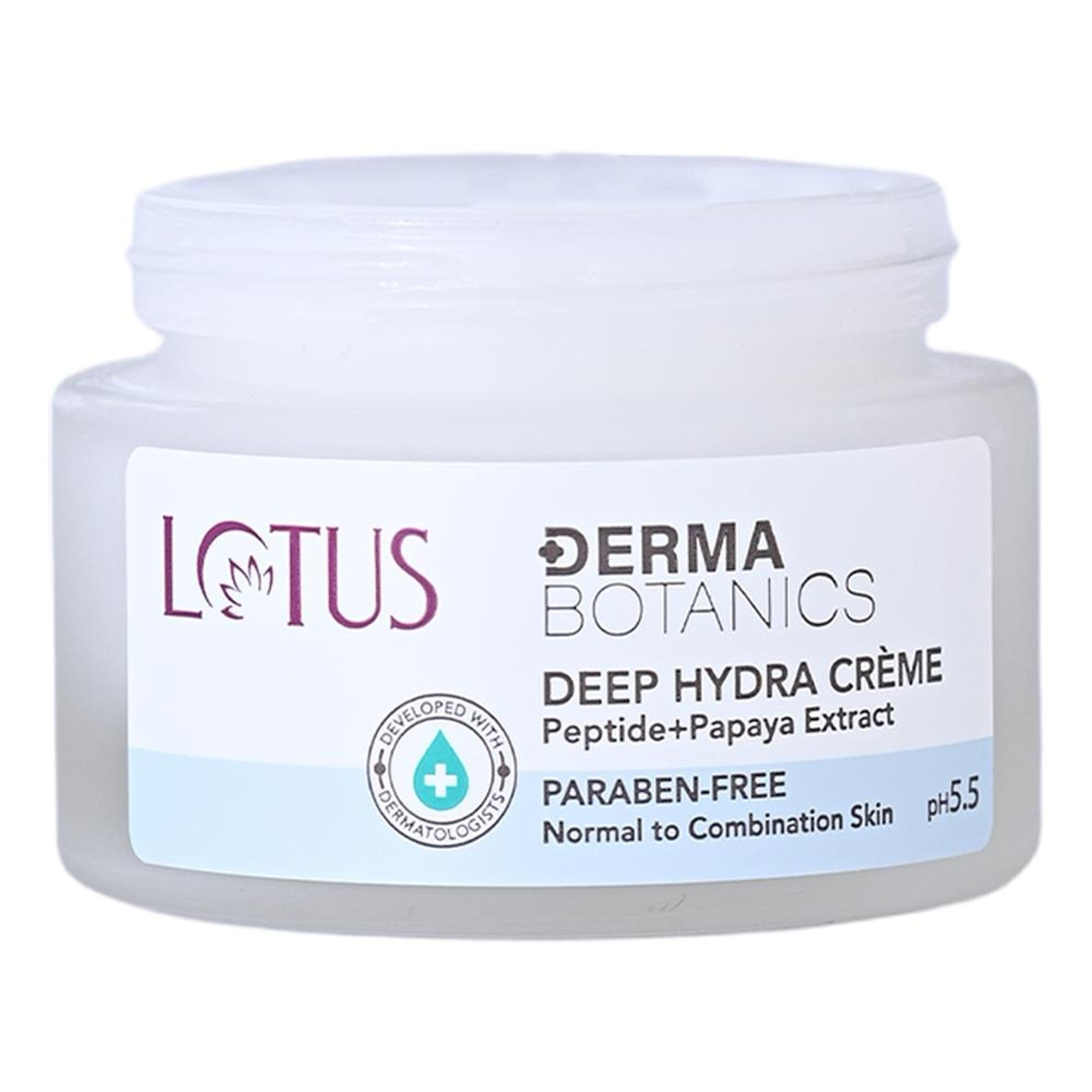 Lotus DermaBotanics Peptide + Papaya Extract Deep Hydra Creme, pH5.5, Normal to Combination Skin additional image 9