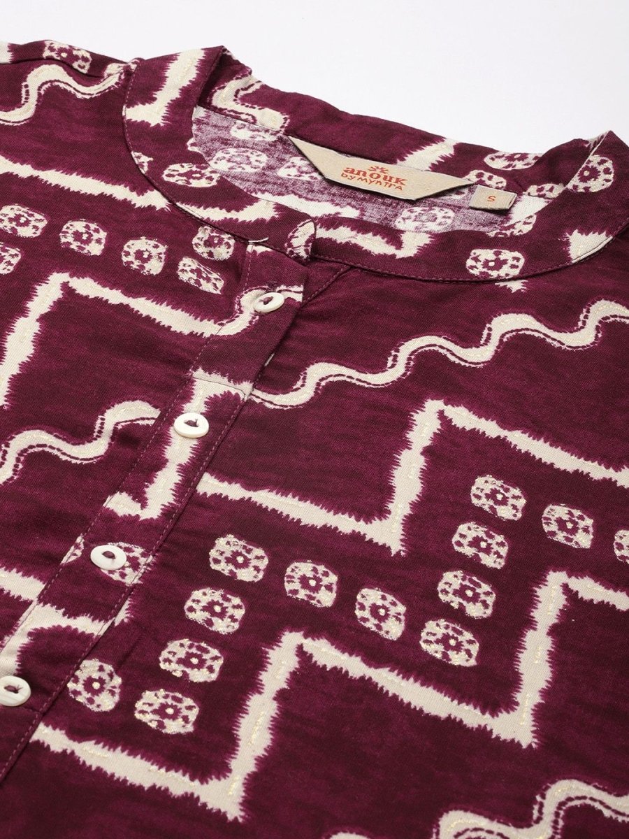 Anouk Bandhani Printed Kurta - Distacart