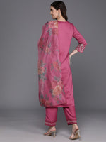 Thumbnail for Indo Era Floral Embroidered Thread Work Kurta with Trousers & Dupatta
