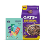Thumbnail for Yoga Bar Breakfast Protein Variety Box - Dark Chocolate Flavour Premium Super Oats Combo Pack