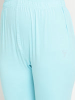 Thumbnail for TAG 7 Pack of 2 Blue & Brown Ankle Length Leggings - Distacart