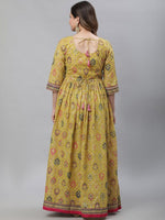 Thumbnail for AURELIA Ethnic Motifs Printed Sequinned Maxi Ethnic Dress