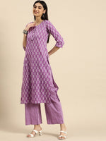 Thumbnail for Anouk Ethnic Motifs Printed Pure Cotton Kurta With Palazzos - Distacart