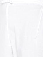 Thumbnail for ADA Women Peach-Coloured & White Chikankari Embroidered Sustainable Handloom Kurta with Trousers - Distacart