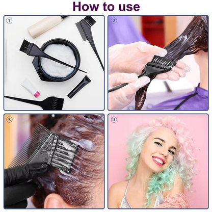 Bronson Professional Hair Dye Colouring Kit Brush And Bowl - Dista