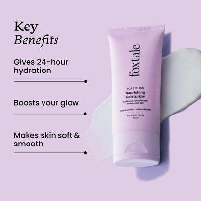 Foxtale Nourishing Face Moisturizer With Niacinamide For 24 Hr Hydration & Lightweight - Distacart