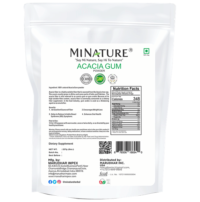 Minature Acacia Gum Powder