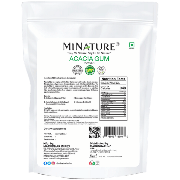 Minature Acacia Gum Powder