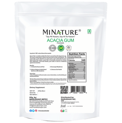 Minature Acacia Gum Powder