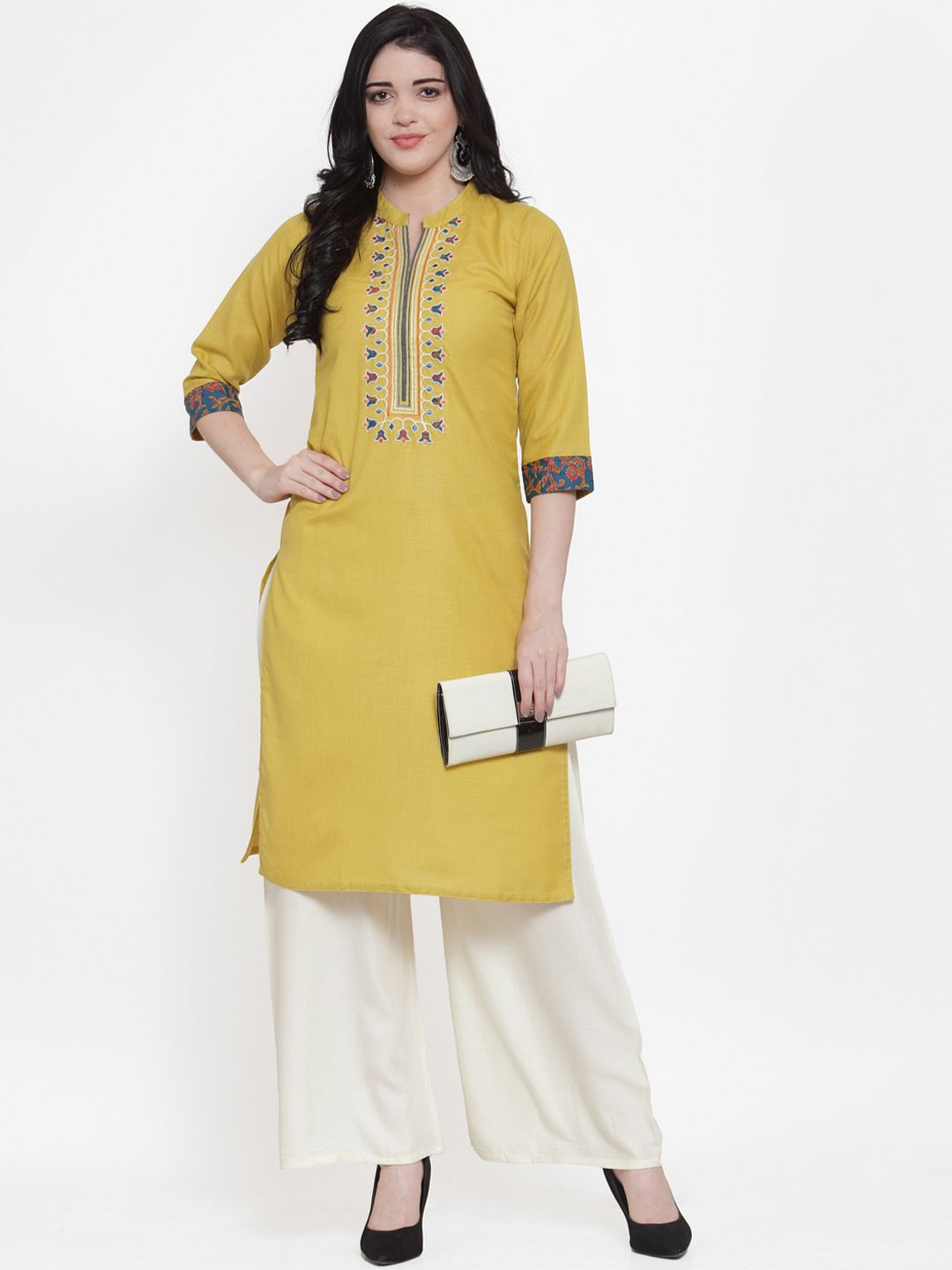 TAG 7 Women Pack Of 7 Solid Flared Palazzos