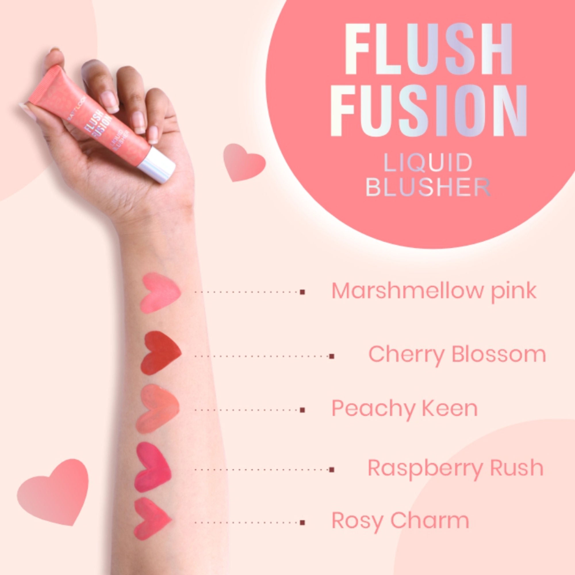 Matt Look Flush Fusion Liquid Blusher - Marshmellow Pink-01