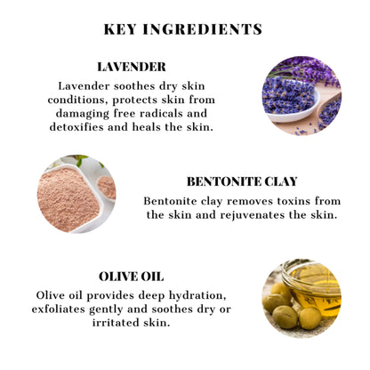 IRIS COSMETICS Skin Rejuvenating Lavender Clay Mask - Distacart