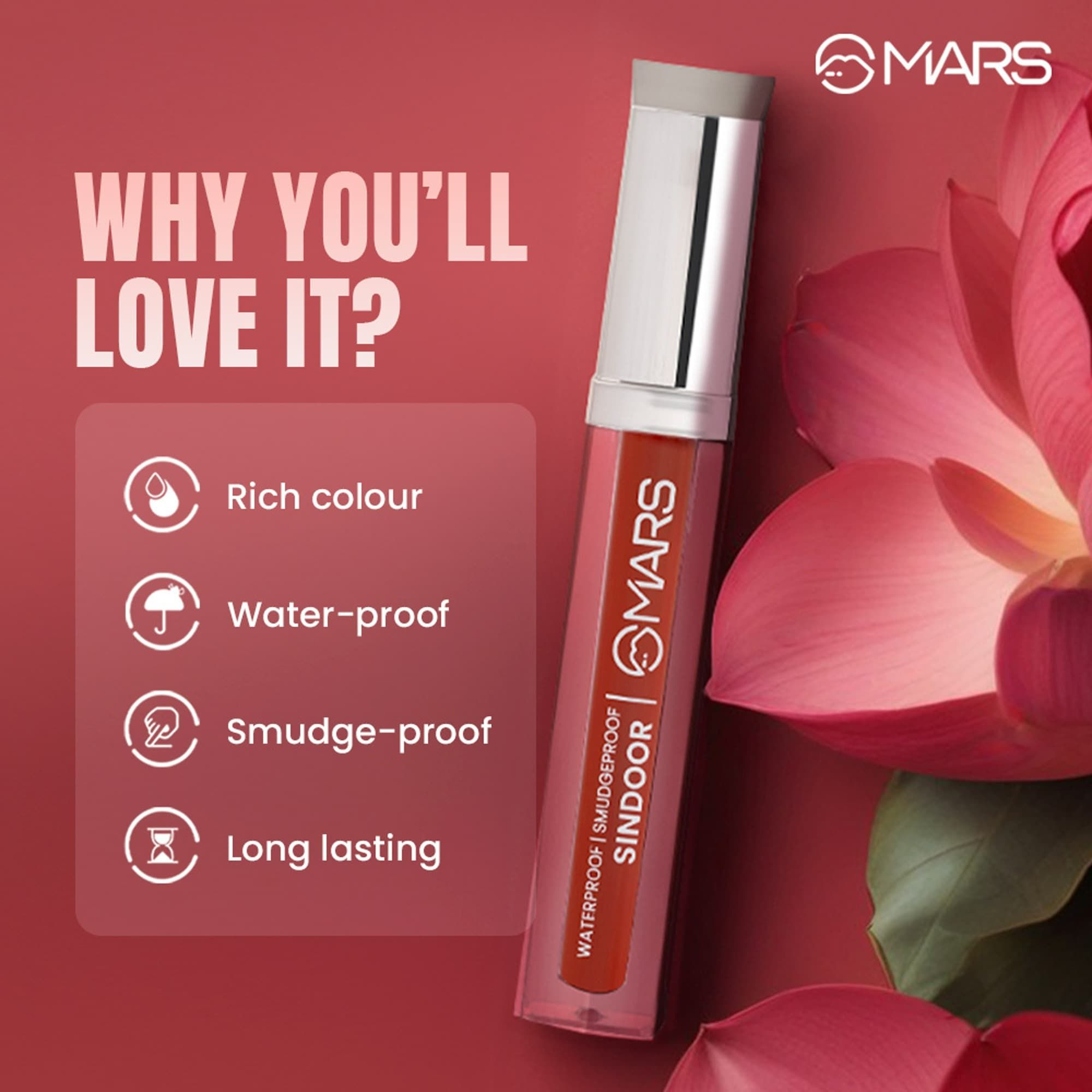 MARS Cosmetics Riwaj Liquid Sindoor - Red - Distacart
