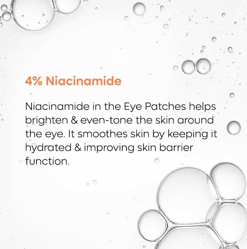mCaffeine 4% Niacinamide Hydrogel Under Eye Patches with Kombucha Tea - Pigmentation & Brightening - Distacart