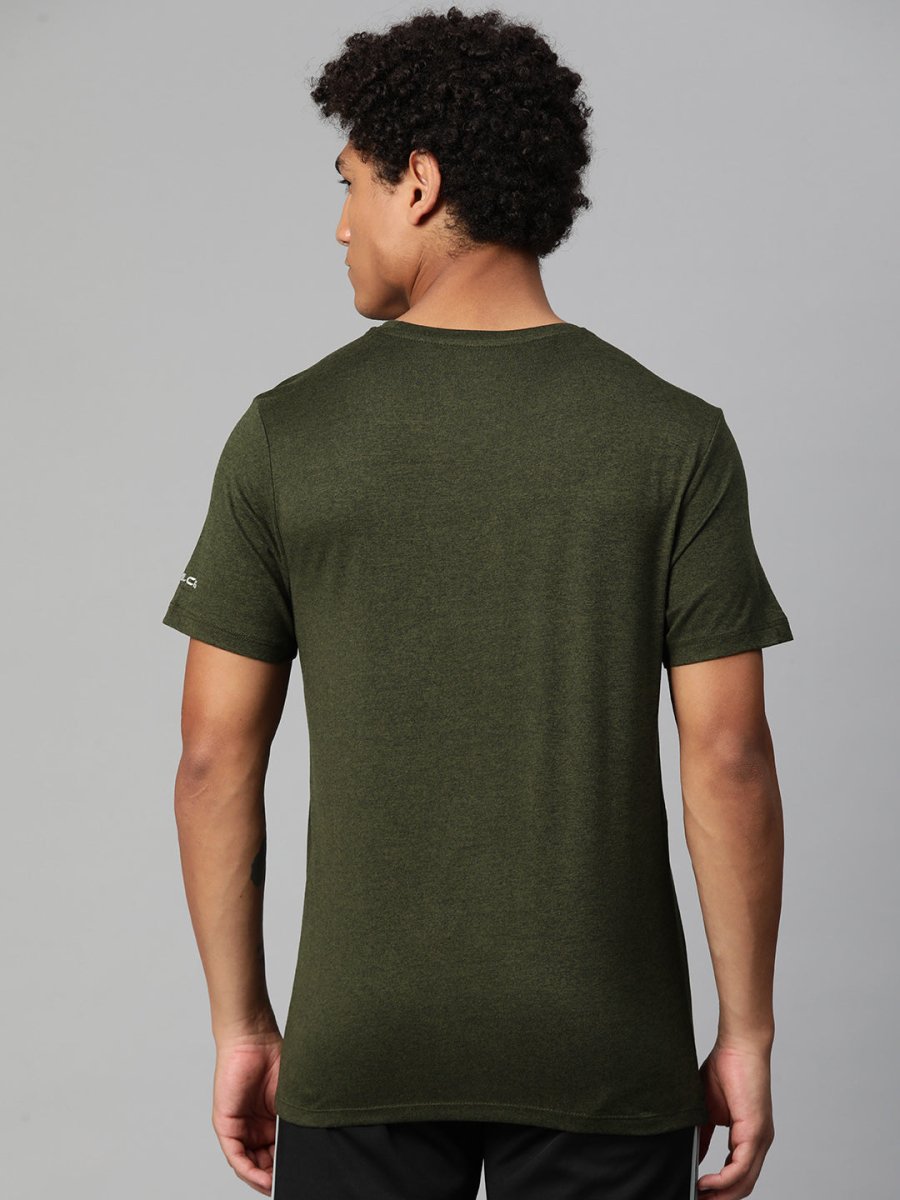 Alcis Typography Printed Anti Static Slim Fit T-shirt - Distacart