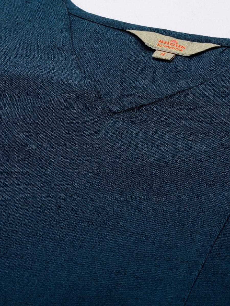 Anouk Panelled Kurta with Trousers - Distacart