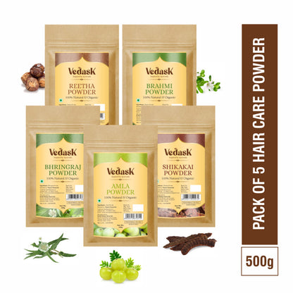 Vedask Organic Hair Mask Powder Combo Pack - Dista