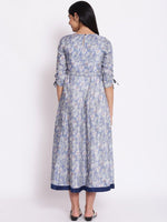 Thumbnail for AURELIA Grey Floral Midi Dress