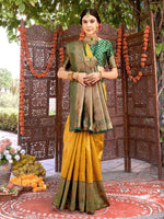 Thumbnail for Anouk Woven Design Zari Kanjeevaram Saree - Distacart
