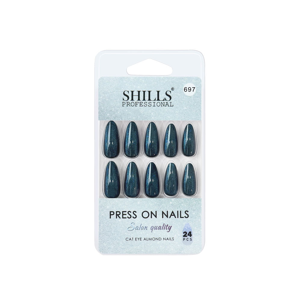 shills professional reusable press on nails log almond spn697