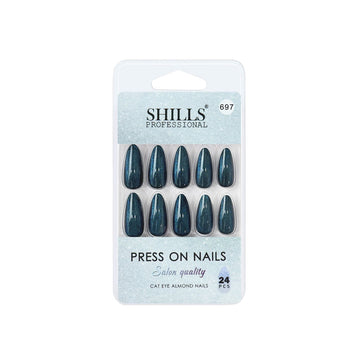 shills professional reusable press on nails log almond spn697