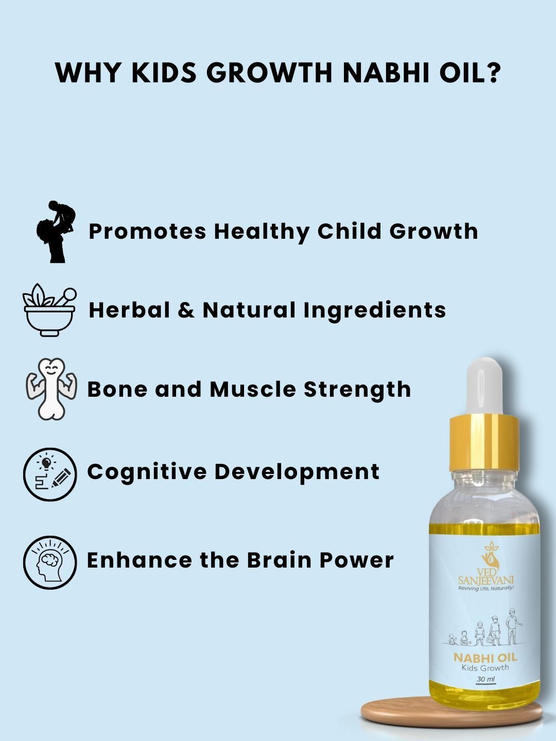 Ved Sanjeevani Kids Nabhi Oil - Dista