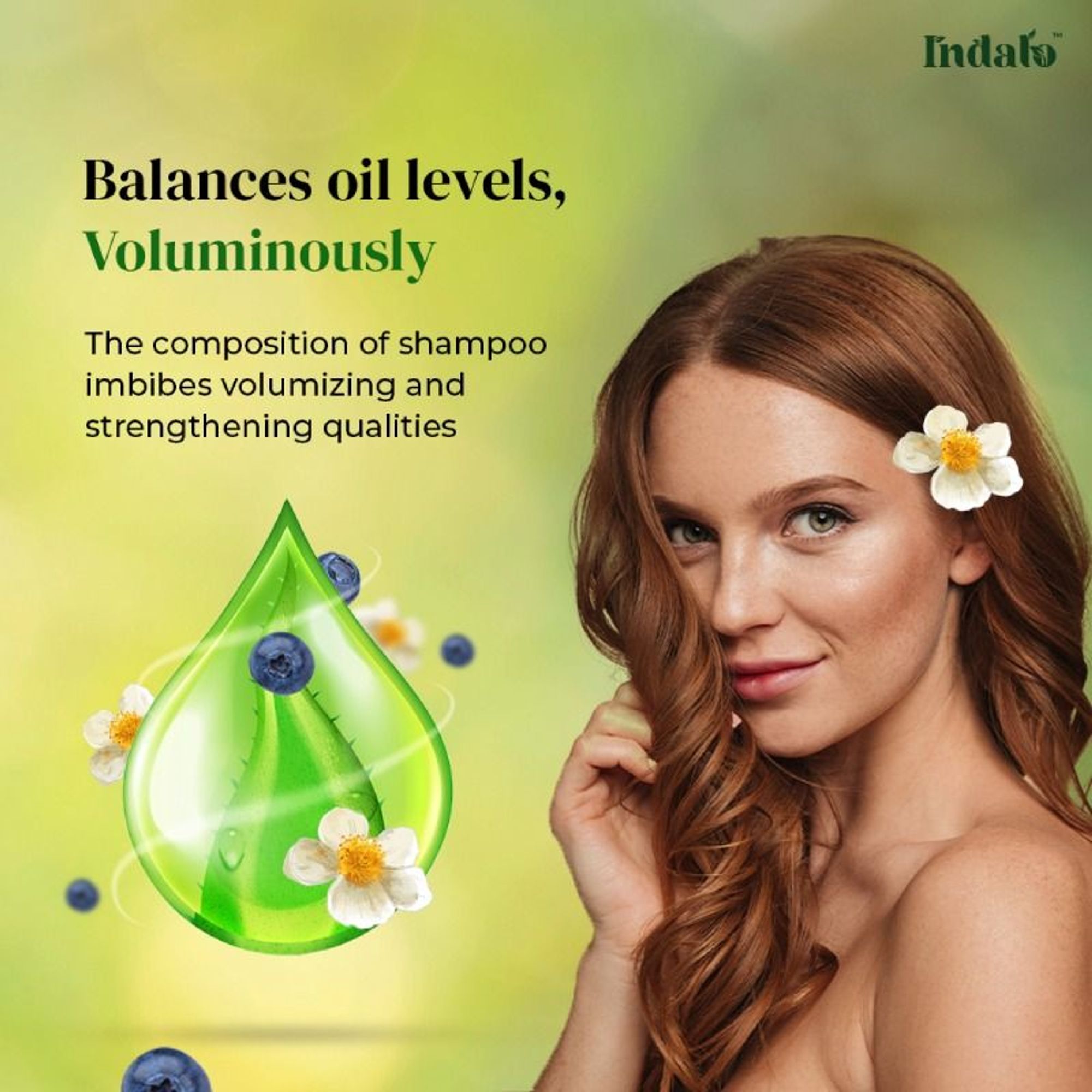 Indalo White Tea Aloe Vera Shampoo For Oily Hair - Dista