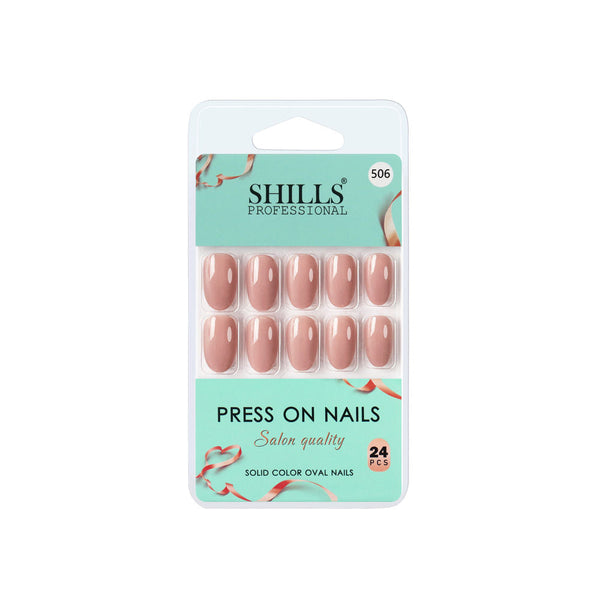shills professional reusable press on nails oval spn506