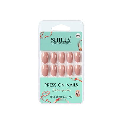 shills professional reusable press on nails oval spn506