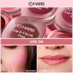 Thumbnail for MARS Cosmetics Lip & Cheek Tint for Bold Pop Color - 05-Pastel Pink - Distacart