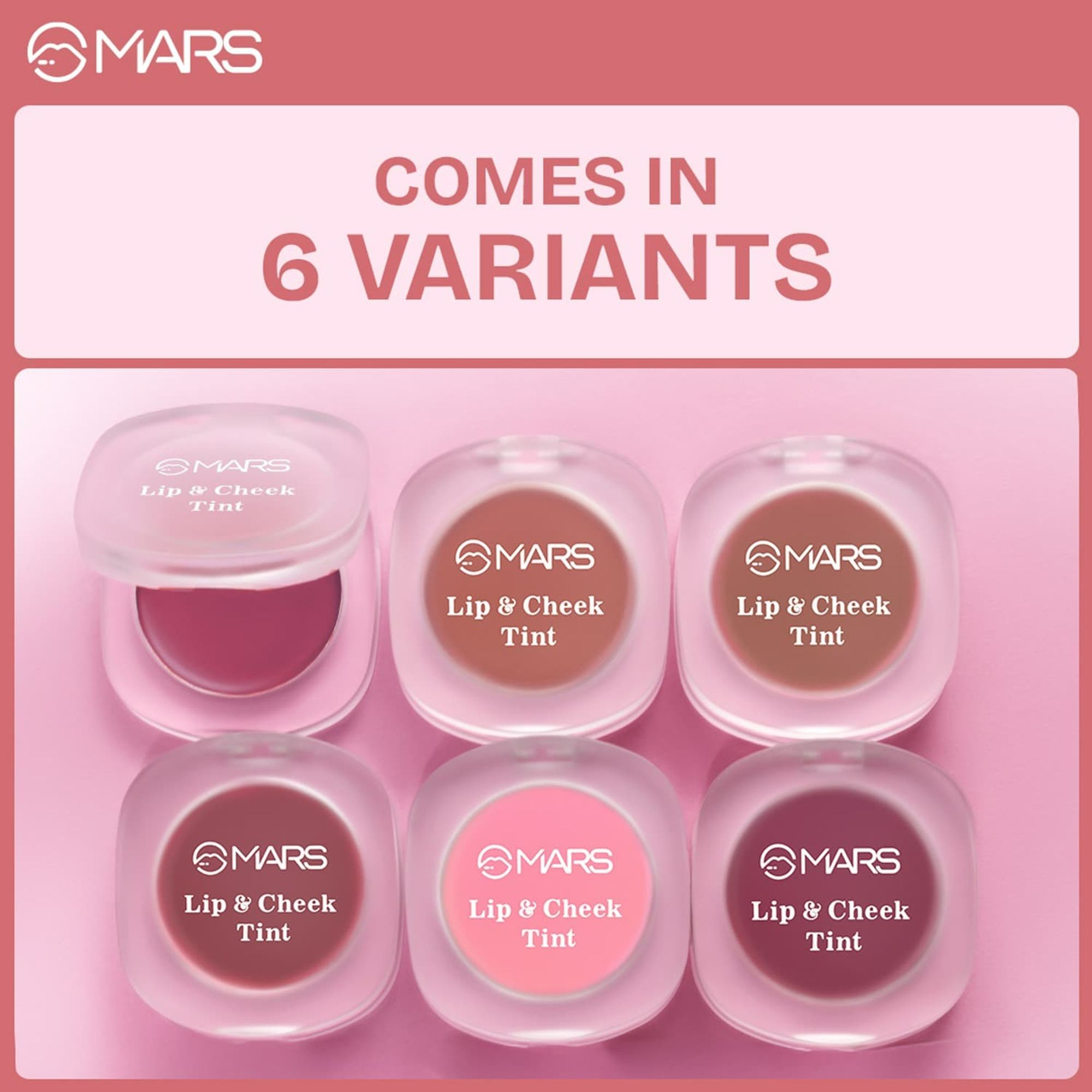 MARS Cosmetics Lip & Cheek Tint for Bold Pop Color - 05-Pastel Pink - Distacart