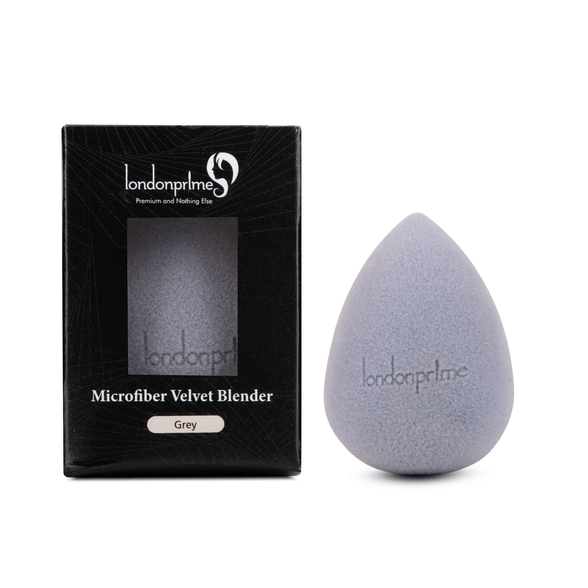 London Prime Microfiber Velvet Sponge   Grey ( Formerly London Pride Cosmetics )