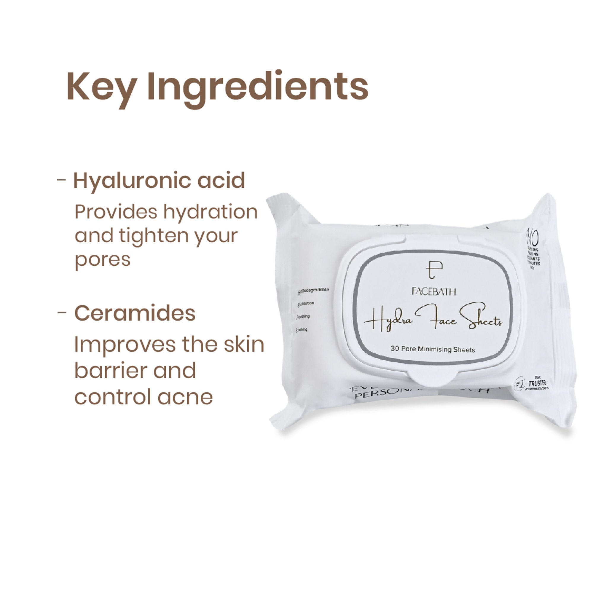 Personal Touch Skincare Hydra Facial Skin Care Serum Wipes For Pore Minimising With 72 hours Hydration - Distacart