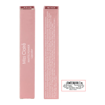 Miss Claire Matte Power Lipcolor - 3 - Distacart