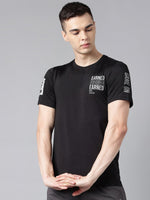Thumbnail for Alcis Typography Printed Dry Tech Slim Fit T-Shirt - Distacart