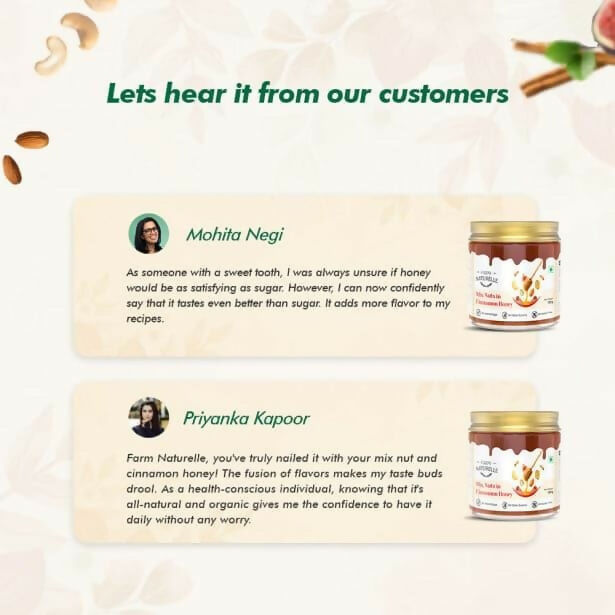 Farm Naturelle Mixed Nuts in Cinnamon Honey - Healthy Snack