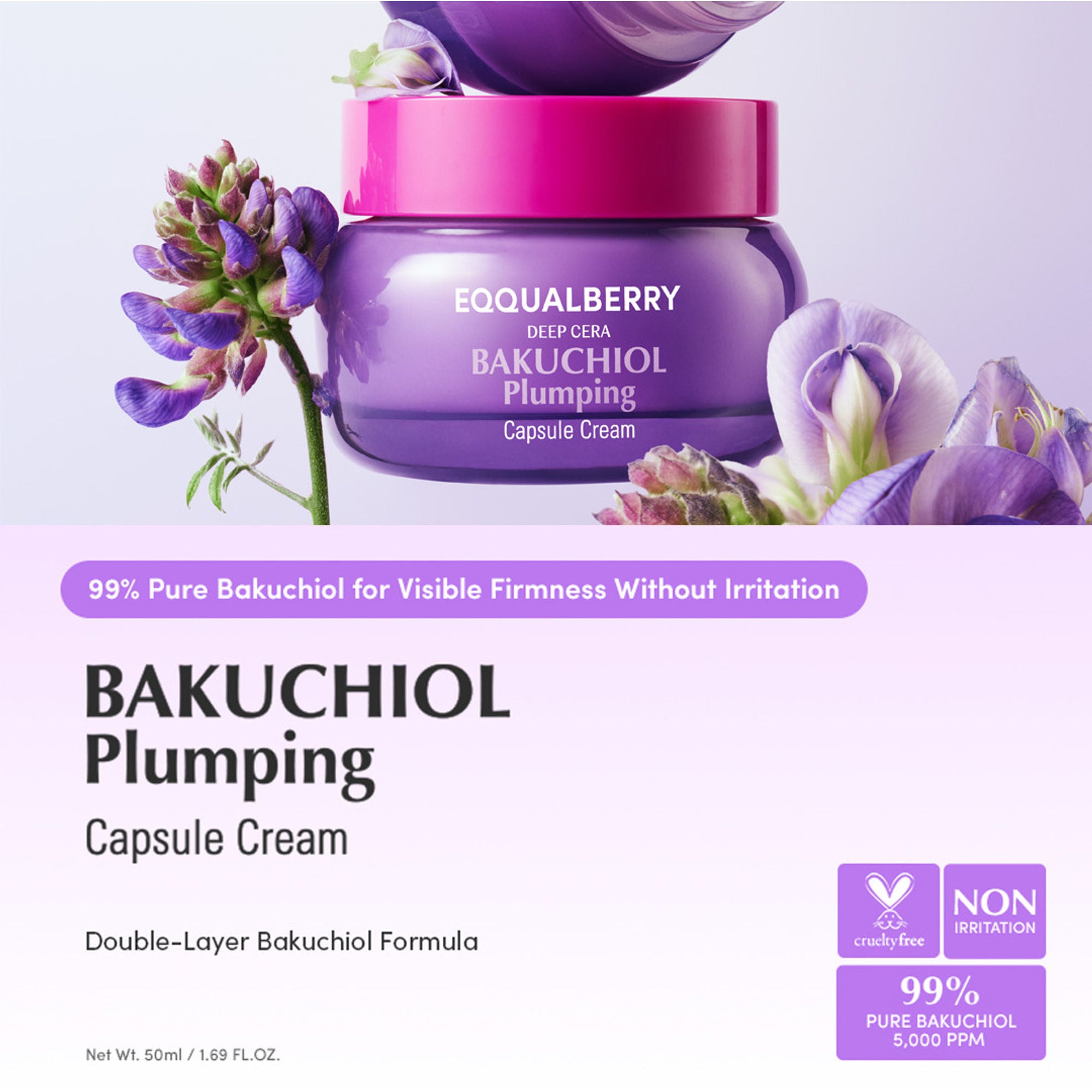 Eqqualberry Bakuchiol Plumping Capsule Cream – Pore Refining & Firming Moisturizer - Distacart