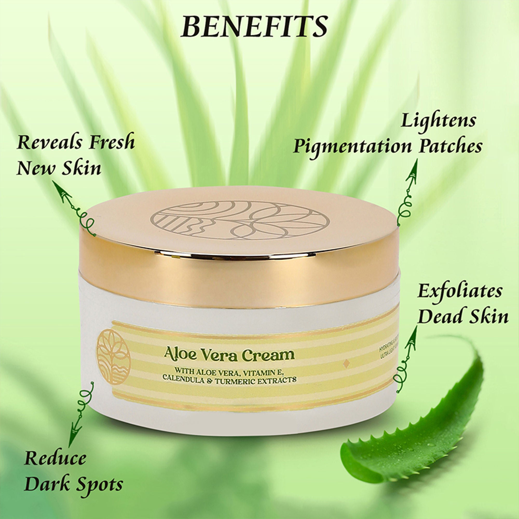 Omeo Aloe Vera Cream - For Daily Use, Hydrated Dewy Skin - Dista