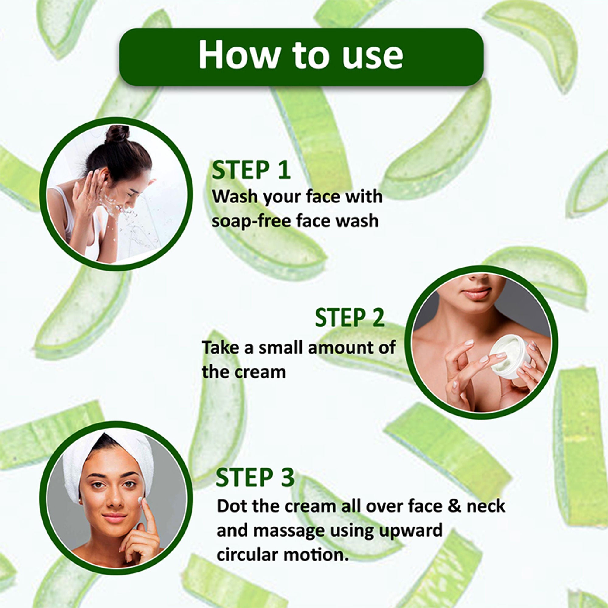 Omeo Aloe Vera Cream - For Daily Use, Hydrated Dewy Skin - Dista