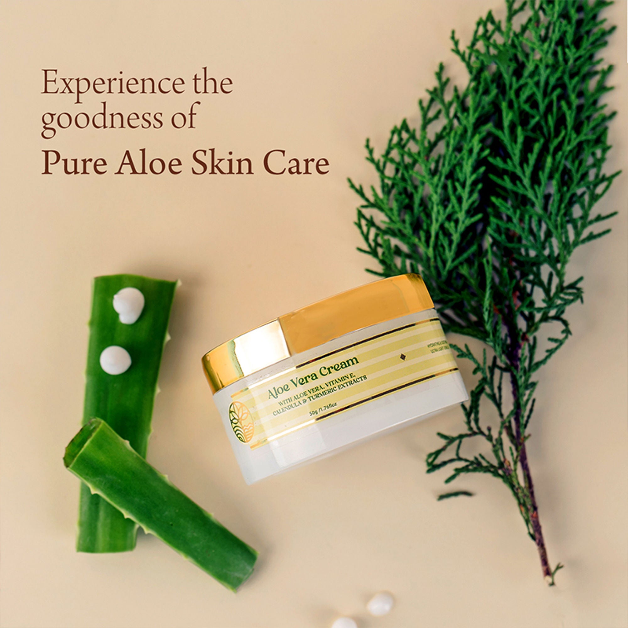 Omeo Aloe Vera Cream - For Daily Use, Hydrated Dewy Skin - Dista