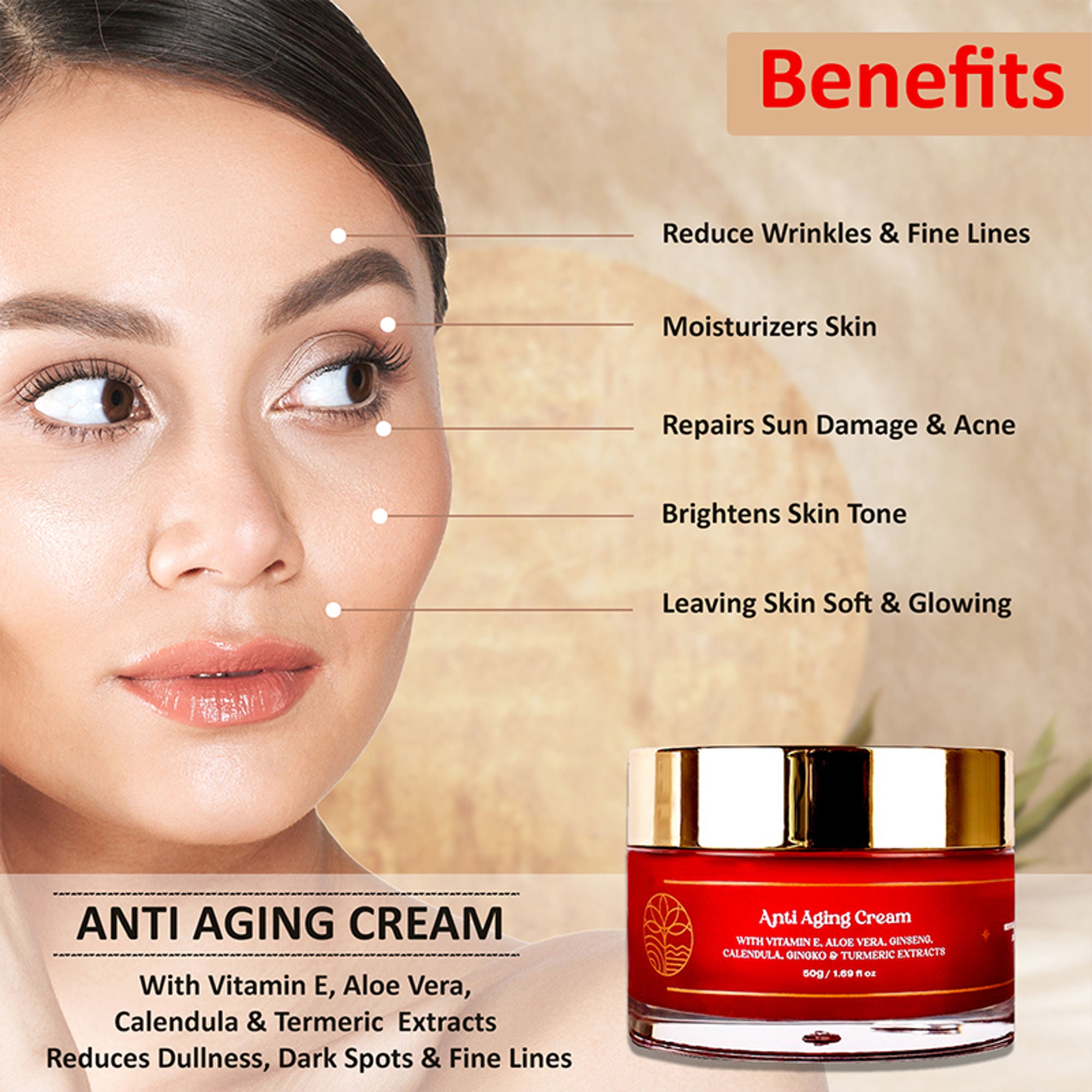 Omeo Anti Aging Cream - Revitalise And Restore - Dista