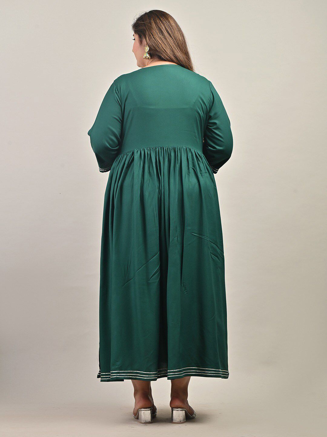 Swasti Embroidered Floral Maxi Ethnic Dress