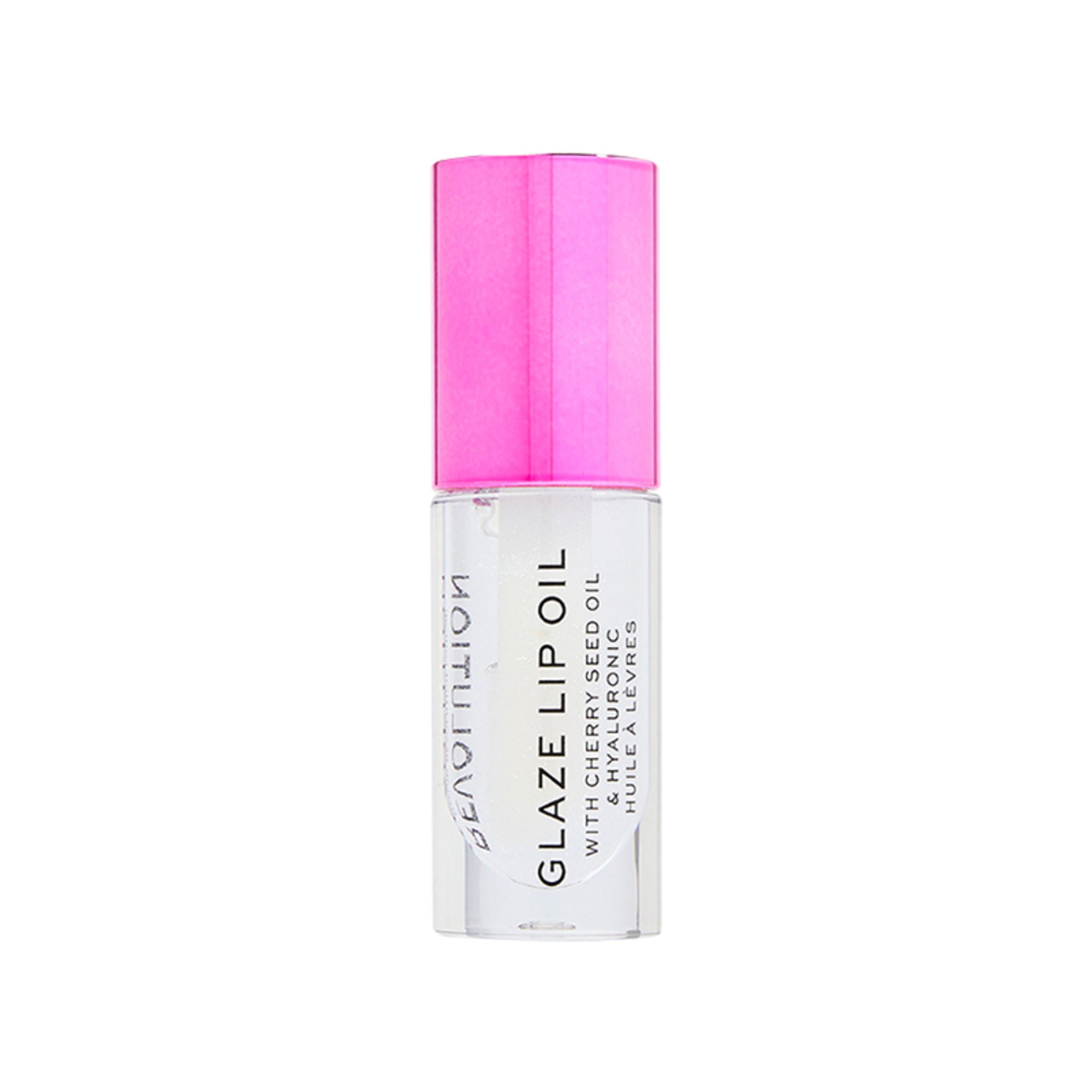 Makeup Revolution Glaze Lip Oil Intense Nourishment With Hyaluronic Acid Vitamin E - Lust Clear - Distacart