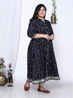 Thumbnail for Swasti Bandhani Printed A-Line Maxi Ethnic Dress